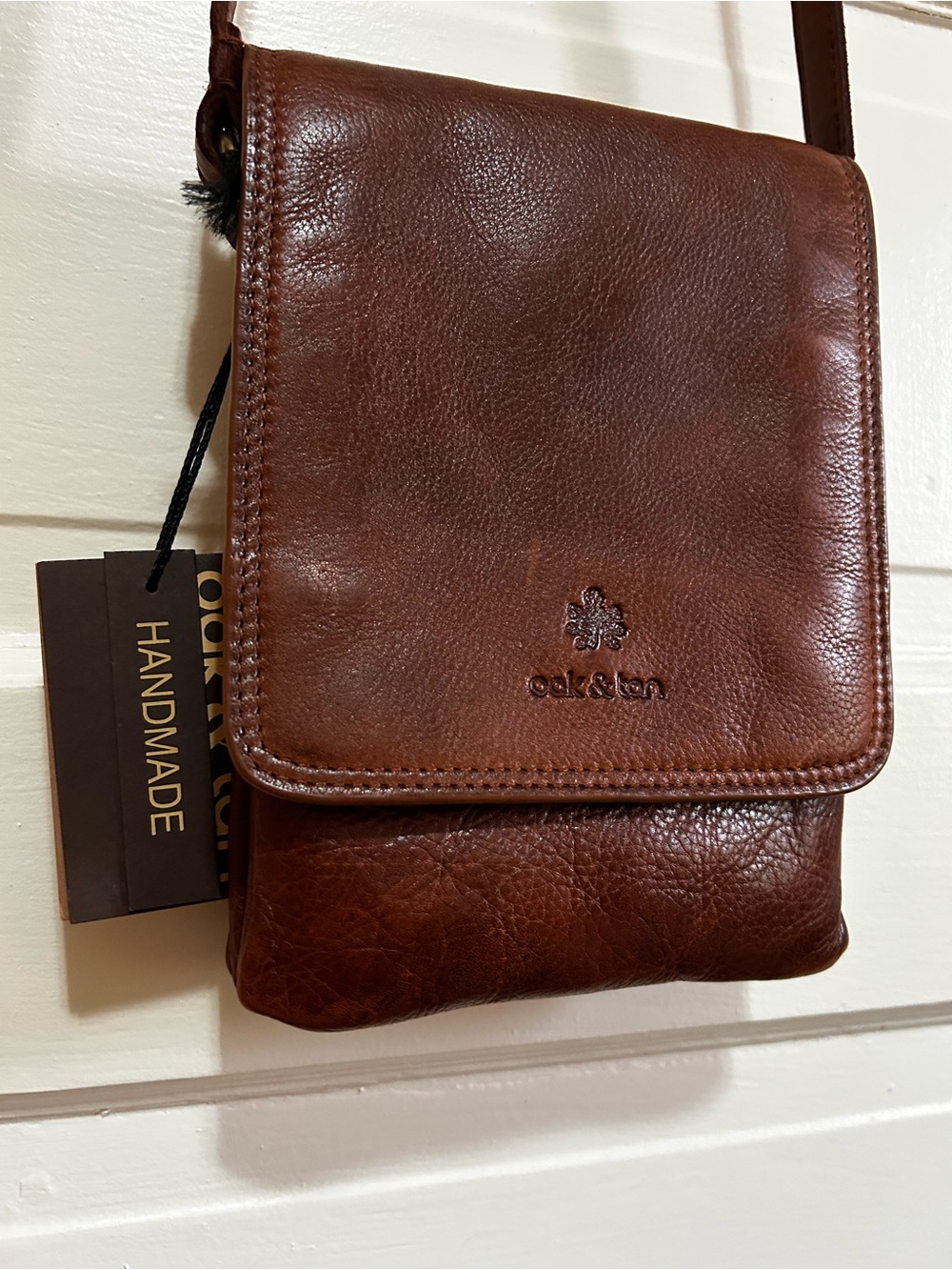 Brown Leather Crossbody Bag - Handmade Women’s Shoulder Bag